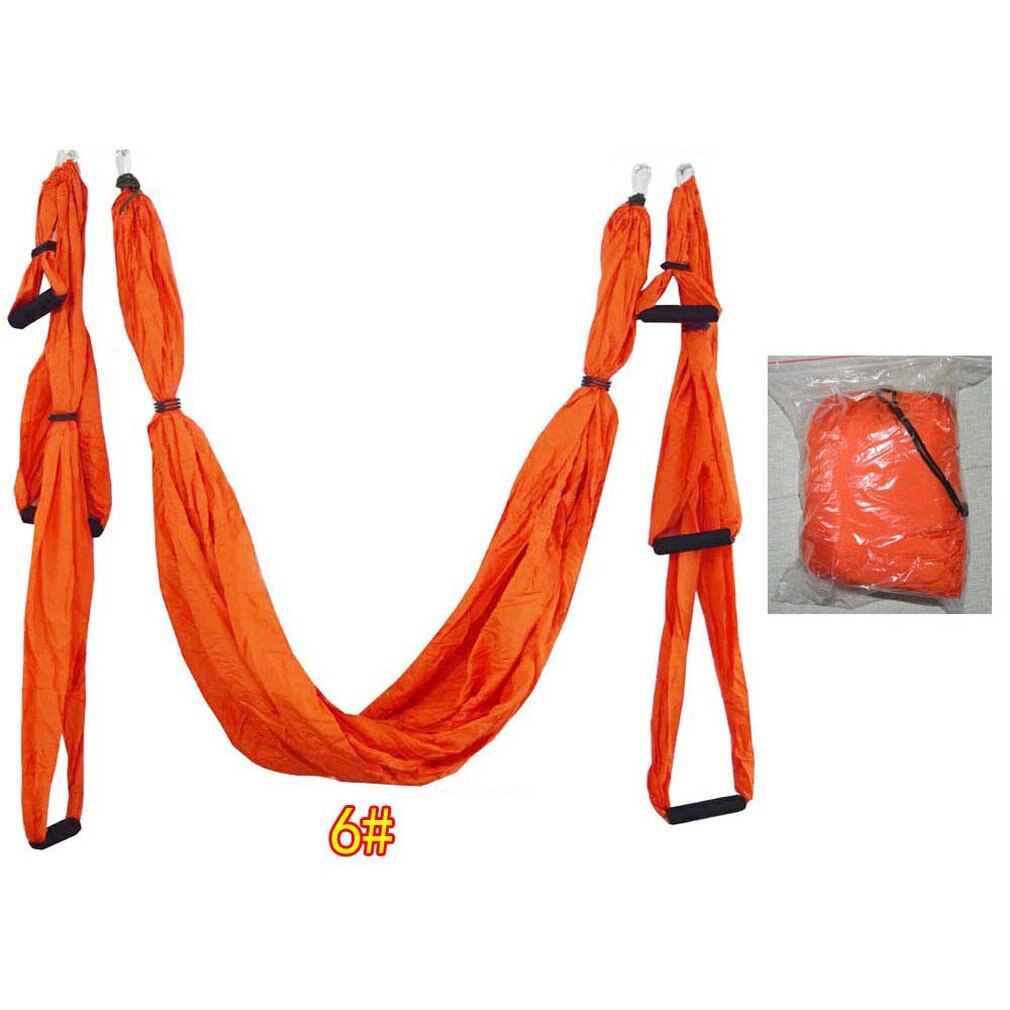 6 Handles Anti-gravity Yoga Hammock Swing Parachute Yoga Gym Hanging Outdoor Leisure Decompression Hammock: Type 6