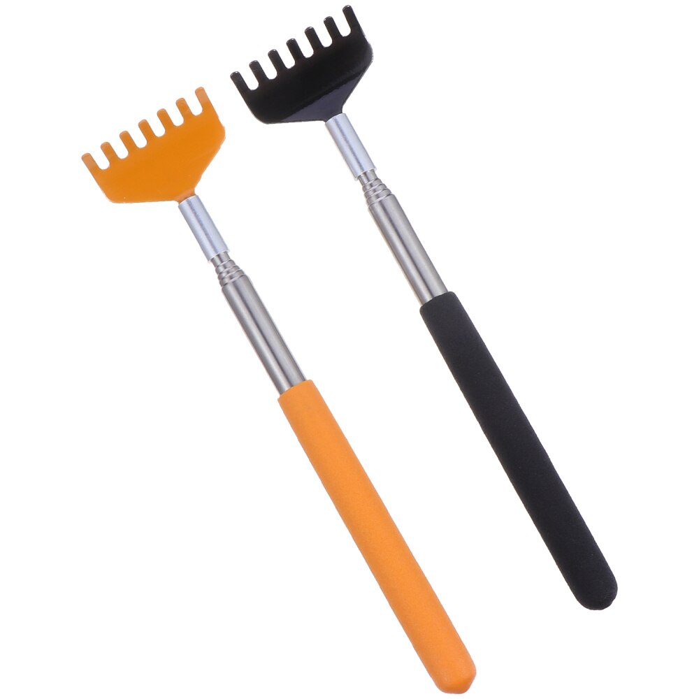 2Pcs Extendable Back Scratchers Upgraded Stainless Steel Telescoping Scratchers