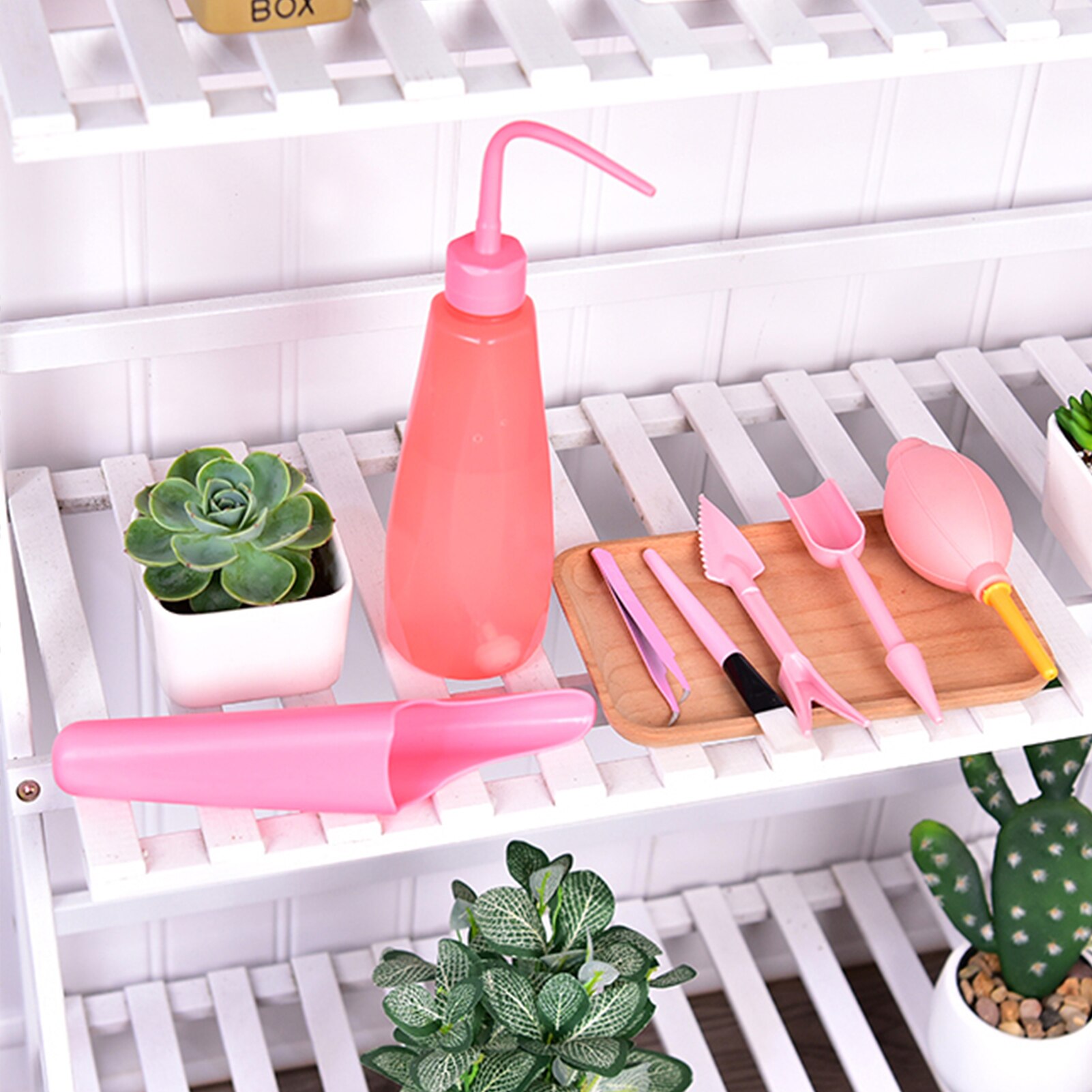 1Set Garden Planter Kit DIY Succulent Planting Tool Transplant Seedling Bonsai Filling Bucket Shovel Nursery Drilling Device