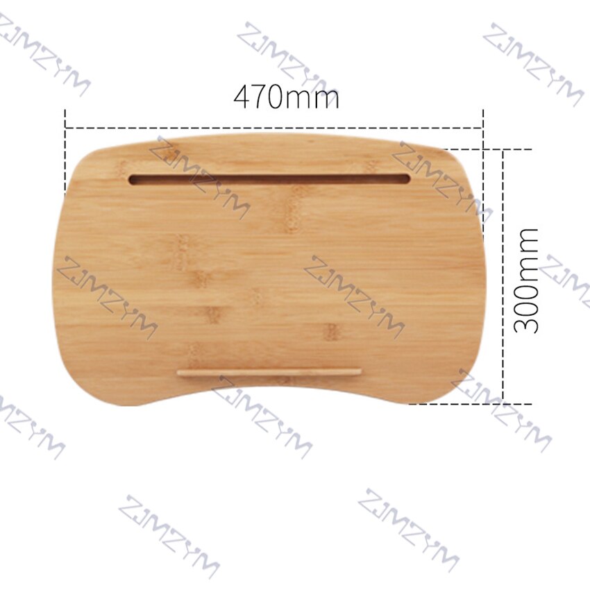 Bamboo Knee Lap Table Desk With Card Slot And Cup Holder Tablet Tray Computer Table Laptop Stand Headrest Office Nap Pillow: version B