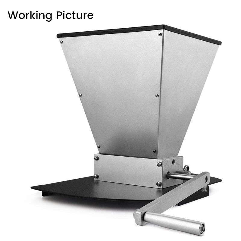 Aluminum Base for 2-roller malt mill,Homebrew Grain Mill Barley Crusher Black Metal Base Best for 5 Gallon Bucket