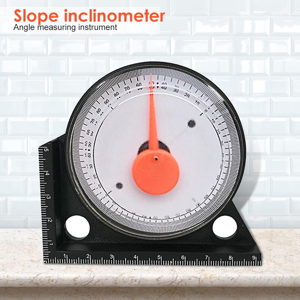 Durable Slope Inclinometer Delicate Texture Wood Tile Brickwork Horizontal Angle Gauge Pointer Inclinometer w/Magnetic Base