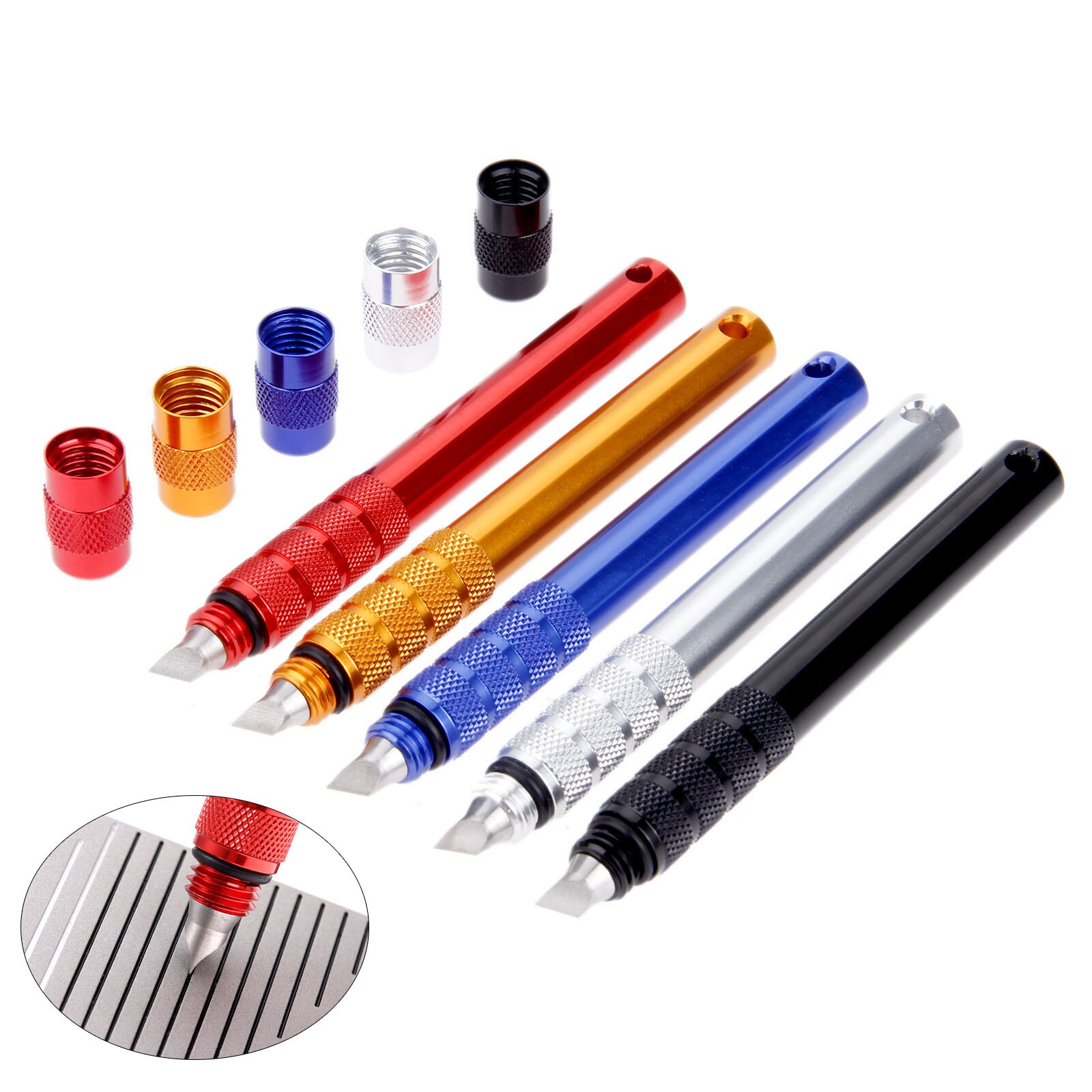 Golf Club Groove Sharpener Tool Value Pack Wedge Alloy Sharpening Cleaner Golf Accessories Finger Ten