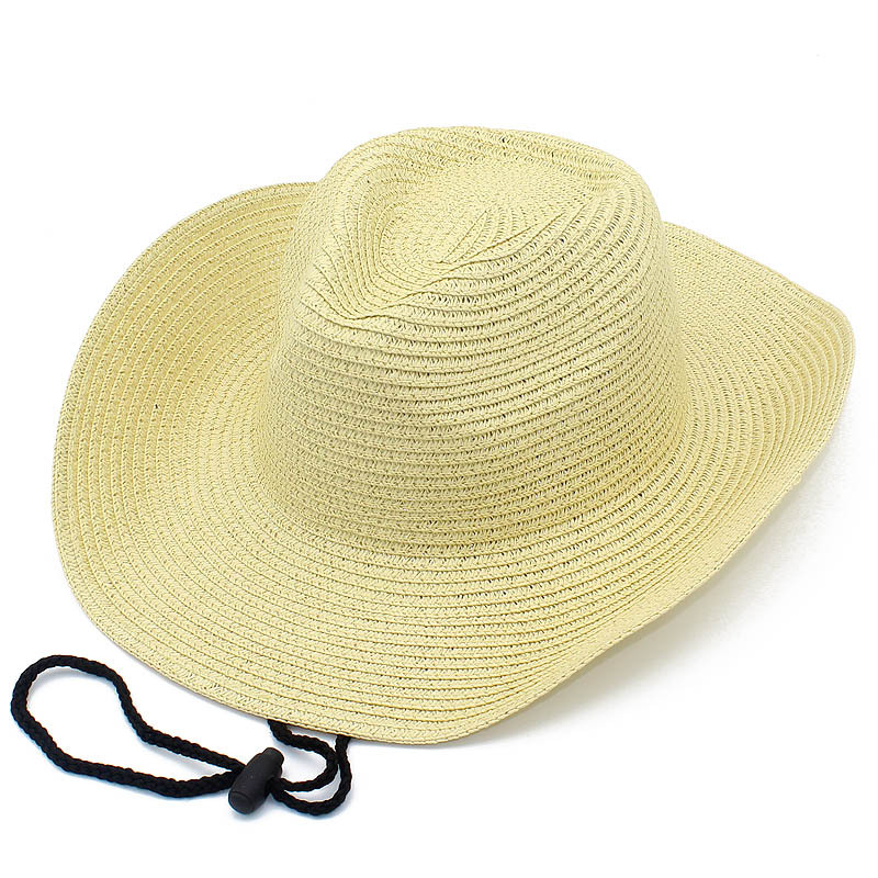 Straw Hats Cowboy Hat Breathable Summer Women Men Outdoor Travel Curl Brim Panaman Fedora Caps Jazz Sun Cap 56cm-58cm: Khaki