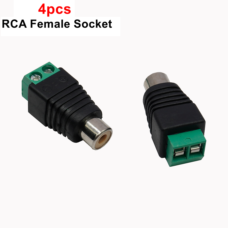 4Stck RCA Stecker Stecker Stecker Buchse Zum Klemmenblock Adapter Für RCA AV Audio- Video CCTV Kamera Lautsprecher Kabel Stecker Stecker: Lavendel