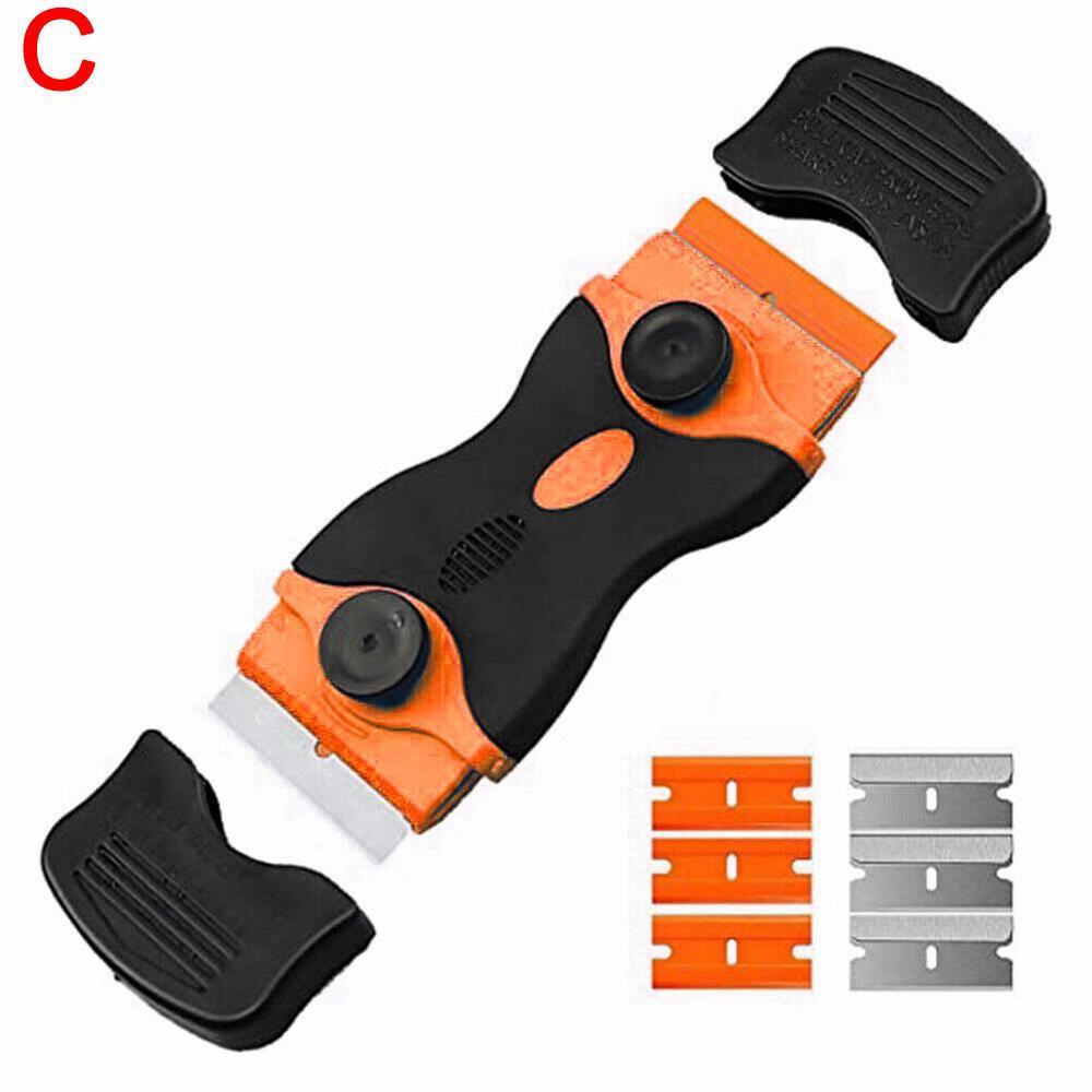 Multifunctionele chemische schraper, auto plastic folie schraper, mobiel scherm met folie mes gereedschap, telefoon lcd verwijdering grote lijm  q0 i 1: Oranje