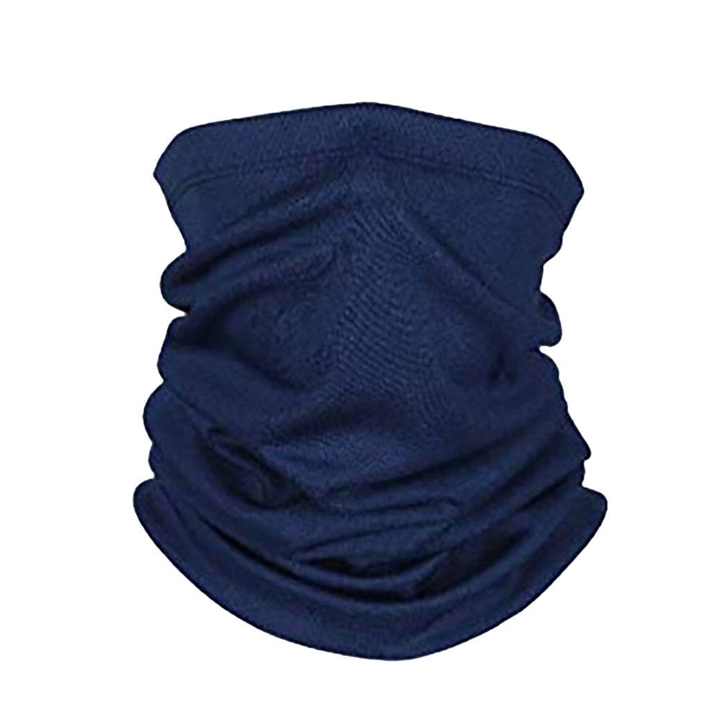 Outdoor Cycling Neck Scarf Men Women Turban Bicycle Face Mask Neck Tube Bandana Protective Dust-proof Neck Scarves Oc6: navy