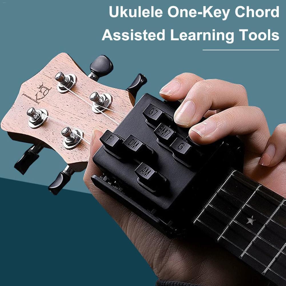 Learning System Beginner Trainer Practrice Aid Portable Ukulele Chord Musical Practice Chord Tool