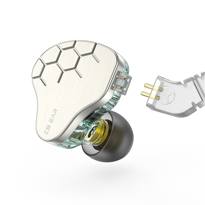 KBEAR Lark Hybrid 1DD + 1BA controlador KS1 auriculares HiFI auriculares Cable auriculares música deporte en el oído Monitor con cable auriculares IEMs