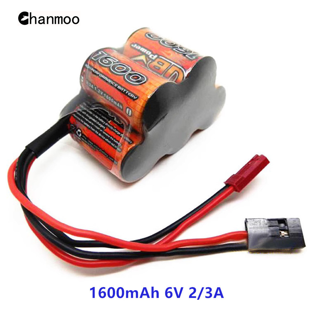 VB Power 1600mAh 6V 2/3A 6V 5000mAh NI-MH Rechargeable Battery Gasoline Receiver Battery Pack for 1/8 1/5 RC Car HPI BAJA Parts