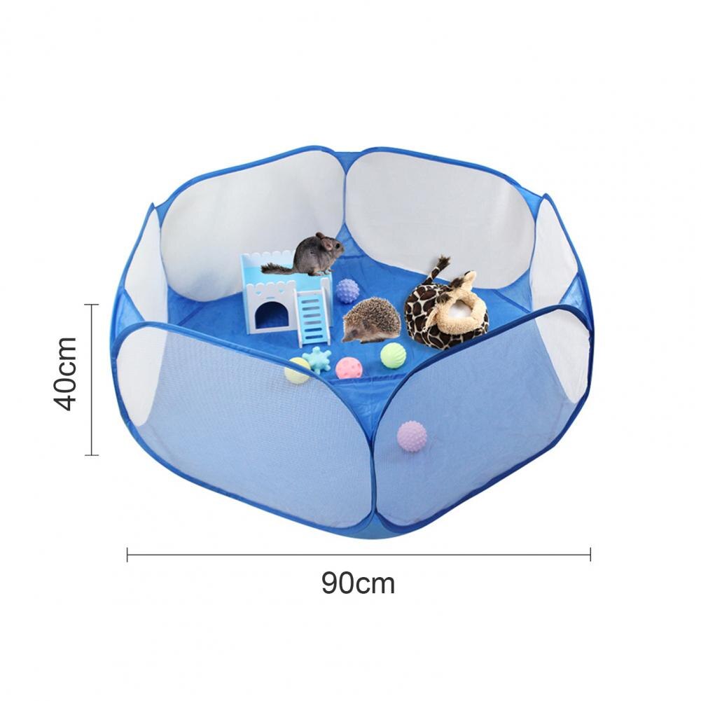 Przenośny składany nosidełko na zwierzaka namiot kojec oddychający łatwa obsługa ośmiokątny płot odkryty wymienny szczeniak koty legowisko dla psa