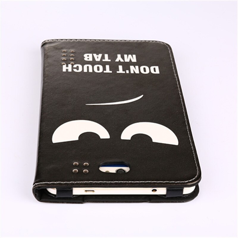 Gratis schermfolie voor bq -7000g charm /7040g charm plus /7010g max 7 inch tablet-pc drievoudig gevouwen staande hoes met magnetische hoes