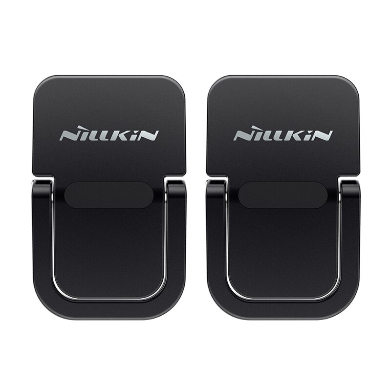 NILLKIN Laptop Stand for Macbook Notebook Pad Work From Home Adjustable Folding Stand Portable Tablet Support Zinc Alloy: Black