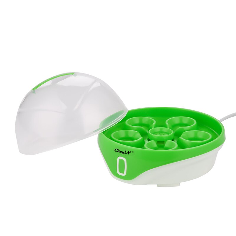 CkeyiN Hervidor de huevos eléctrico multifuncional para hasta 6 huevos Vaporizador de cocina con apagado automático Cocina segura de 220V