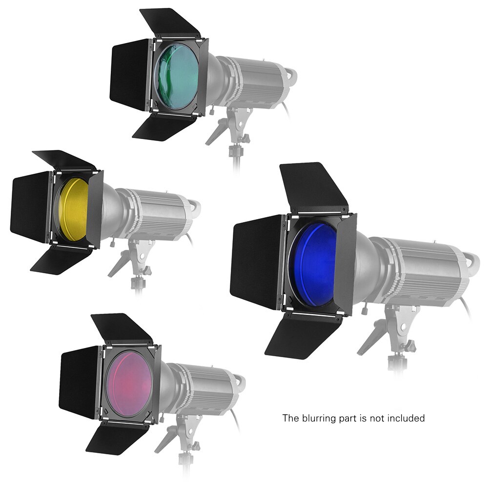 Retail Four-Leaf Light Barrier Flashlight Barrier with Honeycomb Red / Yellow / Blue / Green Four-Color Film