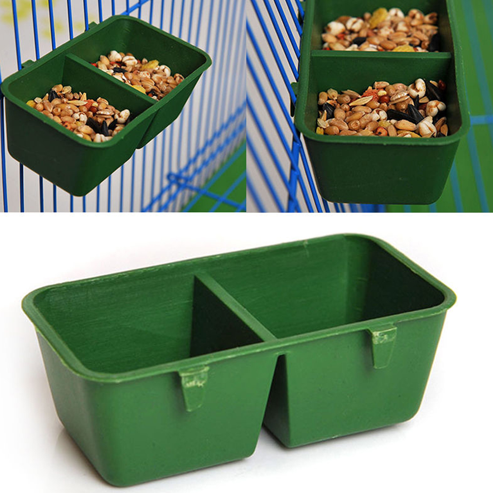 Bird Food Feeding Dish Water Seed Feeder Bowl for Parrot Macaw African Grey Budgie Parakeet Cockatiel Conure Finch Cage