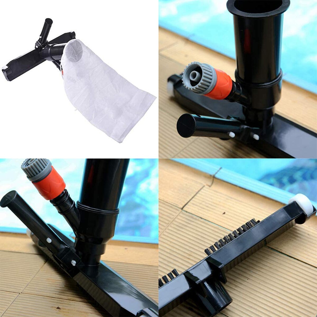 Pool Vacuum Underwater Cleaner Handheld Pool Vacuum Floating Objects Cleaning Tools for Above Ground Spas Ponds Inflatable Pools