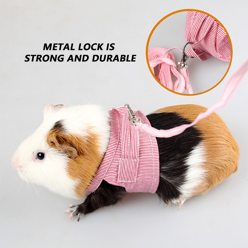 Gorący chomik trakcja pasek trening na świeżym powietrzu miękkie bawełniane ubrania lina dla chomika świnka morska