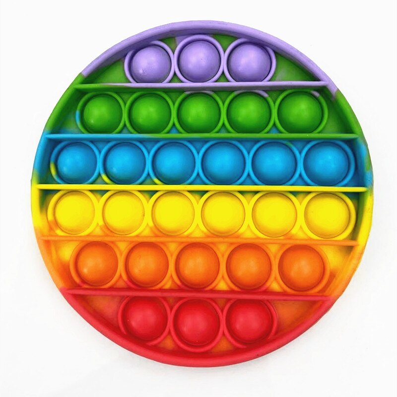 Regenbogen kinder Puzzle Mathematik Logic Silikon Spielzeug Master Eltern Kind Interaktive Brettspiel Dekompression Anti-Angst Spielzeug: A Rainbow color