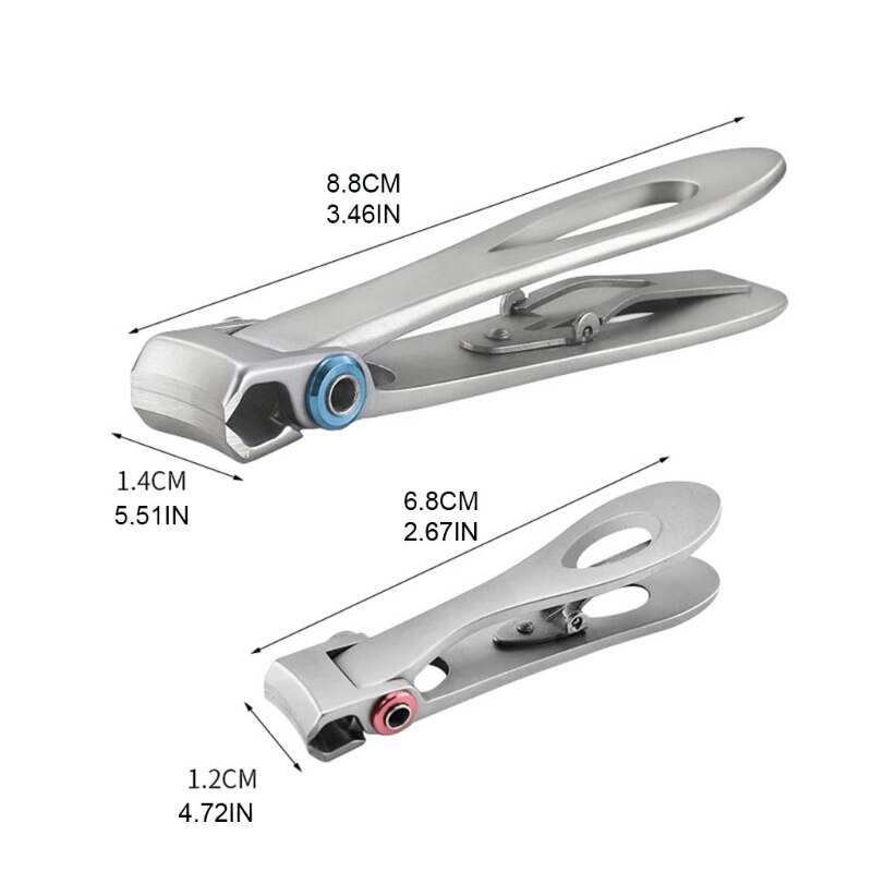 Nail Clipper Wide Jaw Opening Stainless Steel Toenail Cutter with Nail File Large Fingernail Trimmer for Men Women