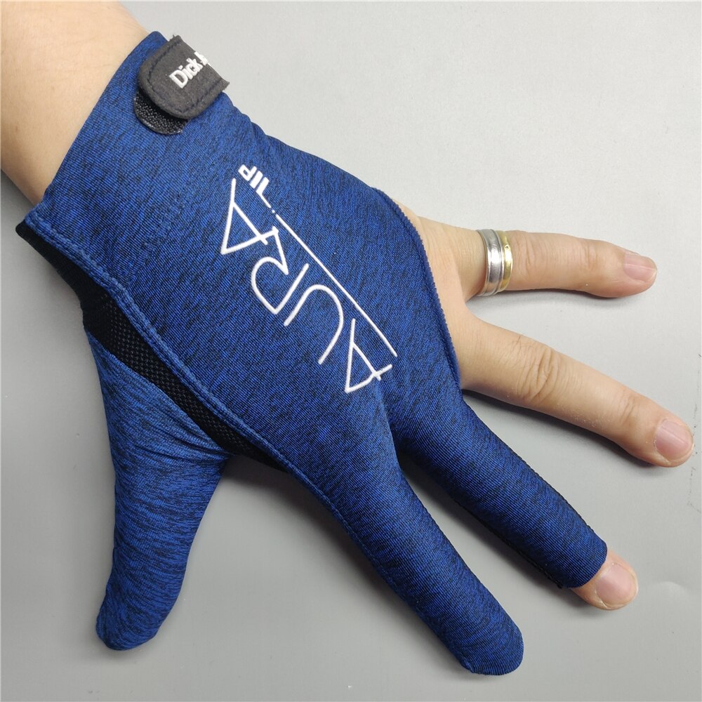Billiard Glove Left Right Hand Medium Dick Jaspers Billking Korea Carom 3 Fingers Pool Glove Billiard Accessories: DJ Left Hand (Blue)