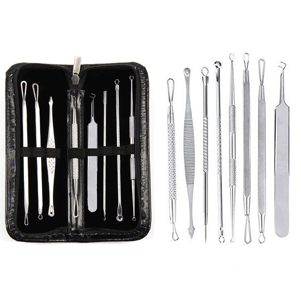Health and Beauty 8pc Blackhead Remover Tool Kit Whitehead Pimple Acne Blemish Comedone Extractor Sting Feb13