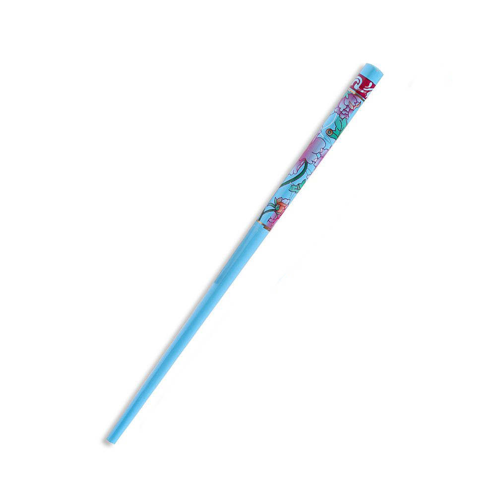 1Pc Women Chopstick Colorful Wood Hair Stick Retro Style Hand-carved Natural Hair Accessories Hair Styling Tool: pink