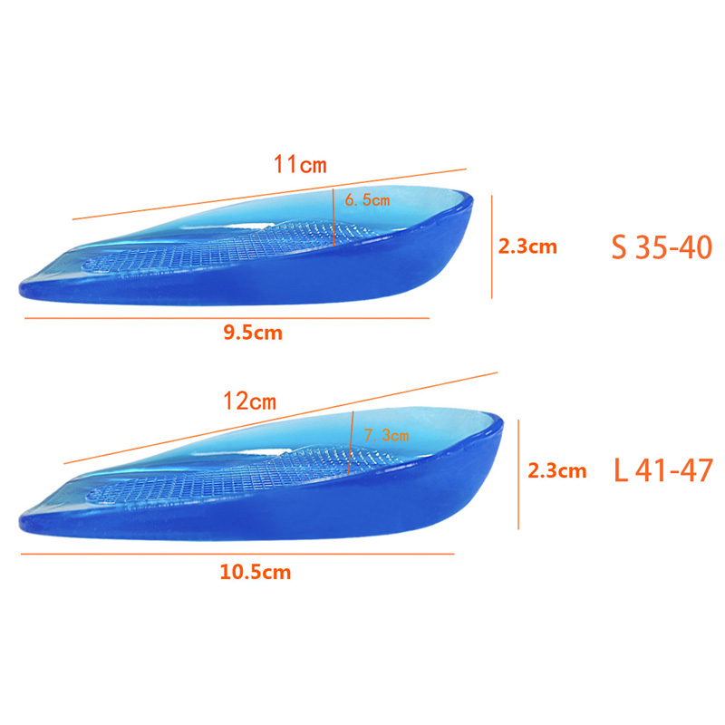 FOOTOUR Silicone Gel Insoles Heel Wedge Insoles Supination and Pronation Corrector Shoes Insert for Foot Alignment Feet Care