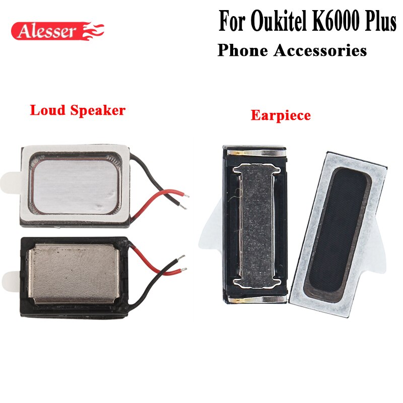 Alesser Echte Luidspreker Voor Oukitel K6000 Plus Buzzer Ringer Vergadering Vervanging Deel Voor Oukitel K6000 Plus Oortelefoon