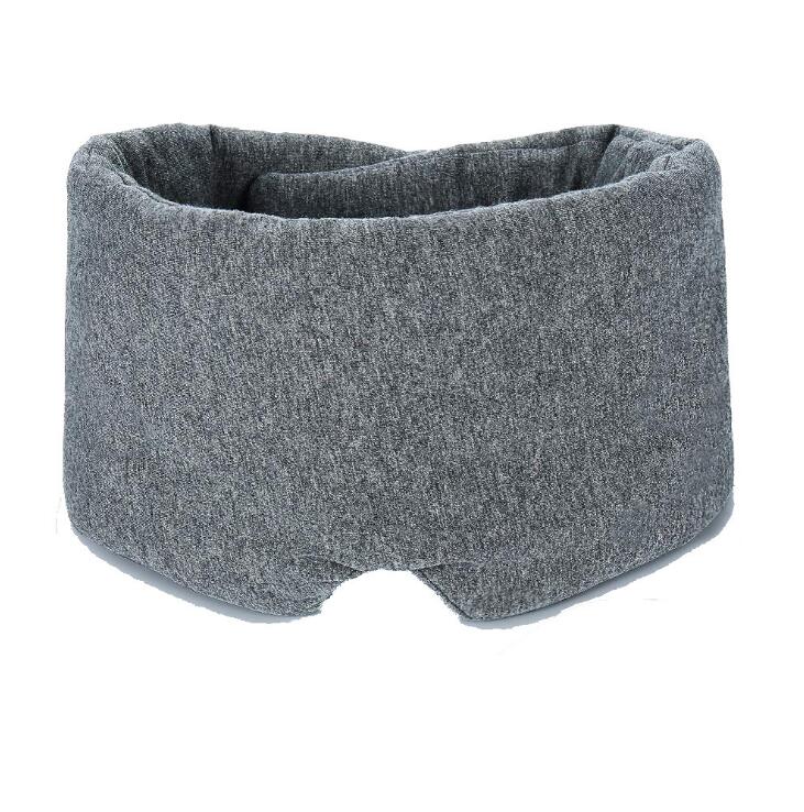 1 PC Maschera di Sonno Confortevole Traspirante Sacco A Pelo Maschera per Gli Occhi Regolabile Visiera paraocchi benda occhio toppa migliore Notte Compagno: grigio-1pezzi