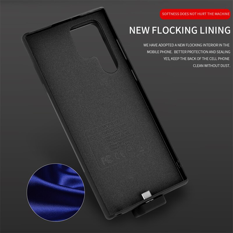 Étui de batterie magnétique pour Samsung Galaxy S22 Ultra, étui de charge pour batterie externe