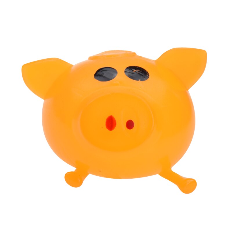 Grappige Anti Decompressie Splat Bal Vent Speelgoed Ontluchting Bal Sticky Smash Water Ballen Stress Rubber Varken Speelgoed Voor Kinderen: Orange