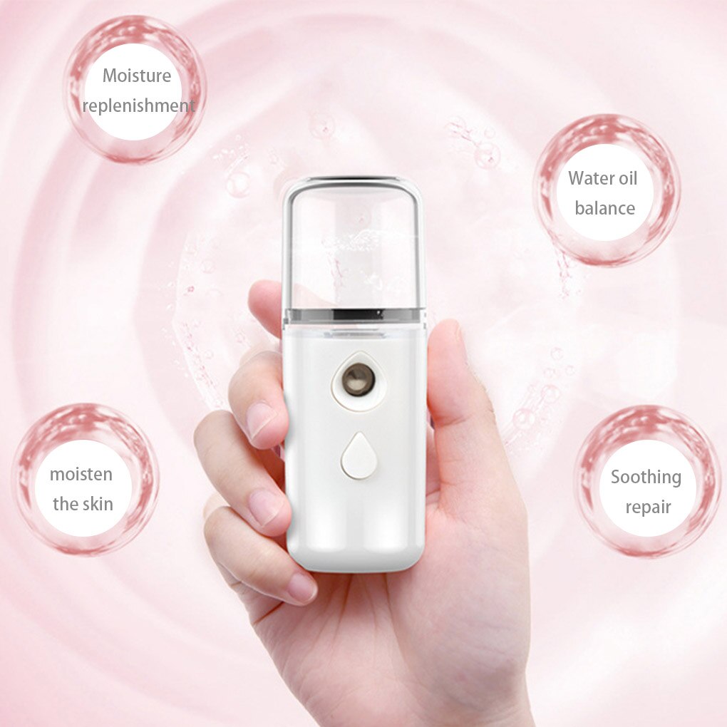 Nawilżający nawilżacz robić twarzy przenośny rozpylacz mgiełki robić twarzy głębokie nawilżenie USB akumulator mini nawilżacz 2021 nowości