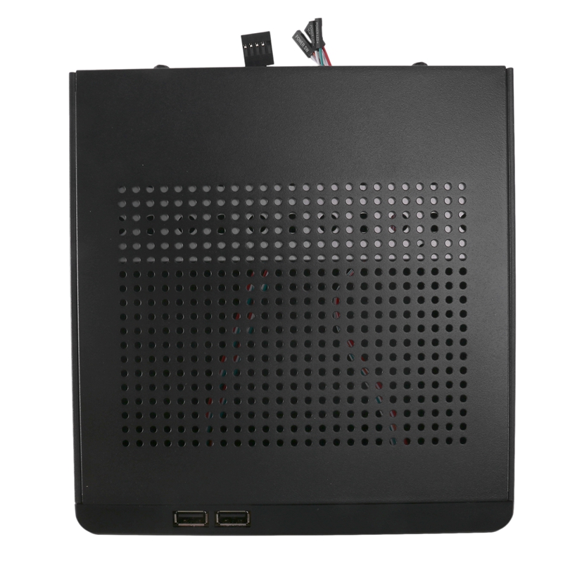Desktop Power Supply Gaming HTPC Host Office Home 2.0 USB Mini ITX With Radiator Hole Computer Case Practical Horizontal Chassis