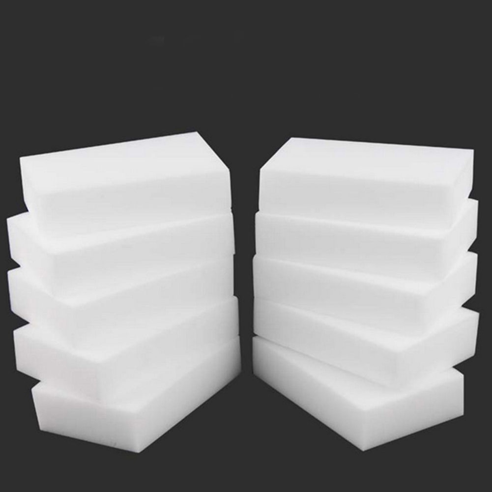 Melamine меламиновая губка 100 шт Sponge Magic Sponge Eraser Kitchen Melamine Sponge Cleaner Cleaning Office Bathroom