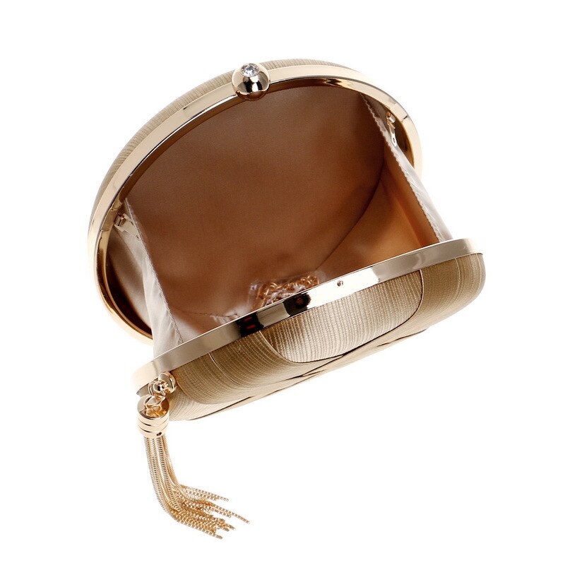 Luxe tas met kwastjes voor dames, schoudertas van leer, avondtas met ketting, messengertas en crossbodytas voor dames