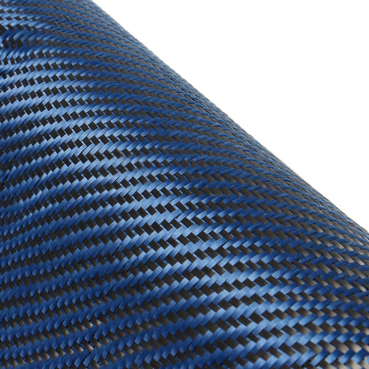 30*100cm Carbon Fiber Blue Mixed Fabric Twill 200g A Square Meter Carbon Fiber Cloth For DIY Handmade Decoration