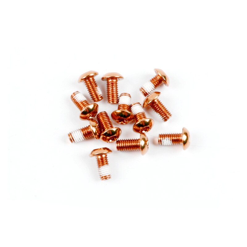 Anders 12PCS Bunte Fahrrad Disc Bremse Schrauben Legierung Bike Bremsscheibe Torx T25 M5x10mm Schrauben für Mountainbike: Orange