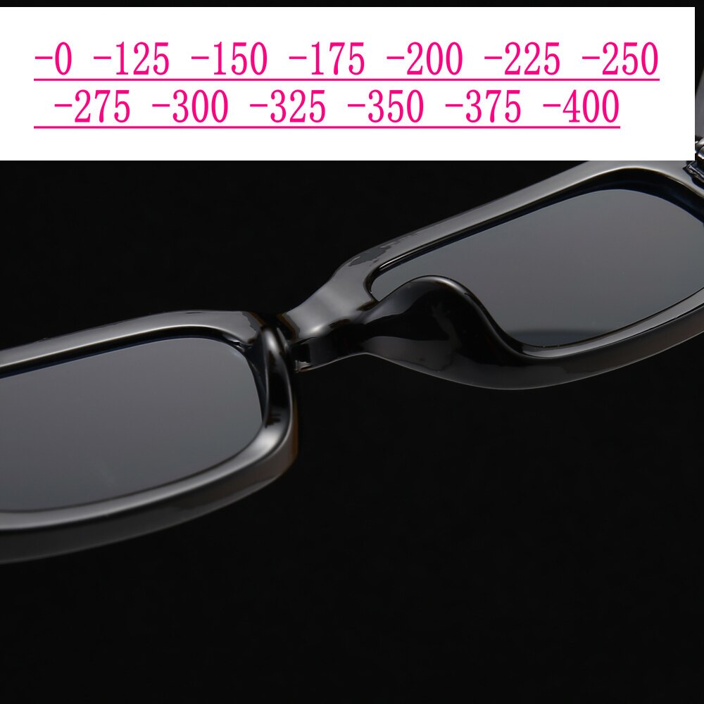 Montura blanca, lentes grises, gafas de sol graduadas ovaladas, gafas de sol polarizadas Anti-UV, menos lentes para conducir, gafas 0-0,5-0,75 To-6,0 NX