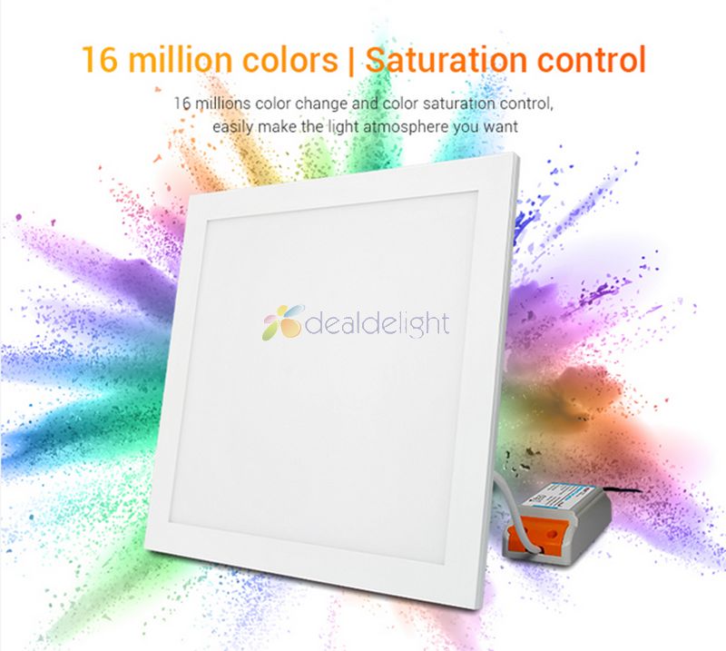 Miboxer 20w 40w Smart Square RGB+CCT LED Panel Light FUTL01 FUTL03 Wireless WIFI APP Control AC100-240V