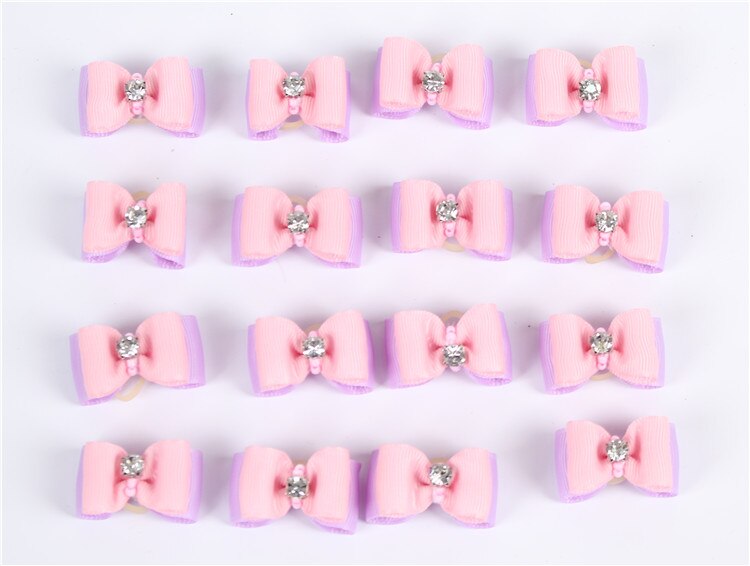 Kleine Hunde Haar BöGen Haustier Welpen Zubehör Yorkshire Für Haustiere Haar Clips Körperpflege Tisch BöGen animaux accessoires chien Stock: 411