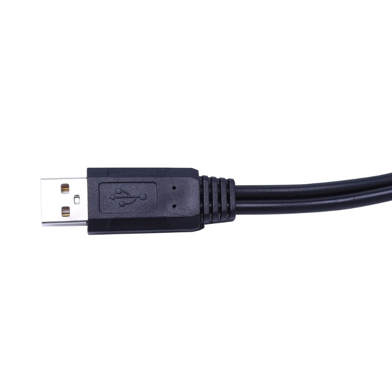 USB 2.0 Type A 1 Male To 2 Female Y-Splitter Data Sync Charging Extension Cable
