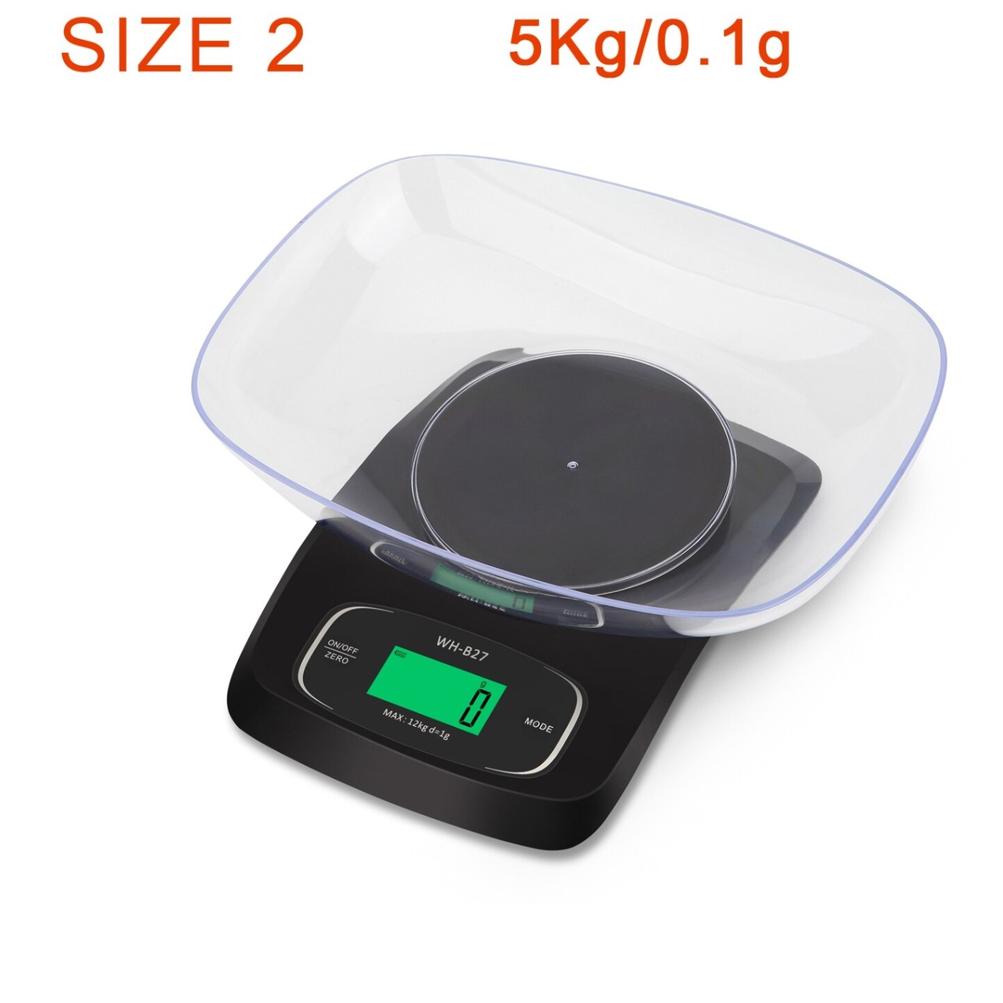 Electronic Kitchen Scale LED Display Screen Household Bake Accurancy Efficient High Range Big Bowl Multipurpose Scale: SIZE 2