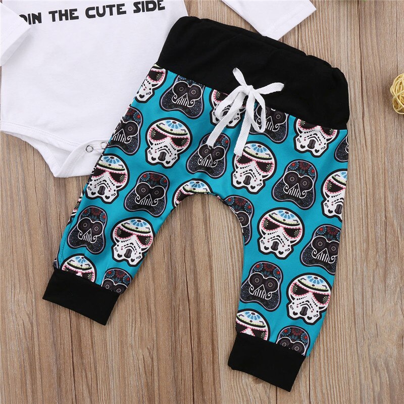 CANIS-Conjunto de ropa navideña para niños pequeños, Tops de dibujo Niño, mono pantalones gorro, 3 uds.,