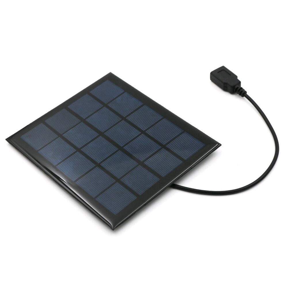 Aurinkopaneeli 2w 2.5w 5v usb-lähtö akkulaturi jännitteensäädin matkapuhelin tehopankki  dc 5.5*2.1 aurinkokenno