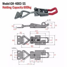 1PC Toggle Catch Latch Adjustable Cabinet Boxes Case Catch Metal Toggle Clamp Clamps Hand Heavy Duty Tooling Accessory