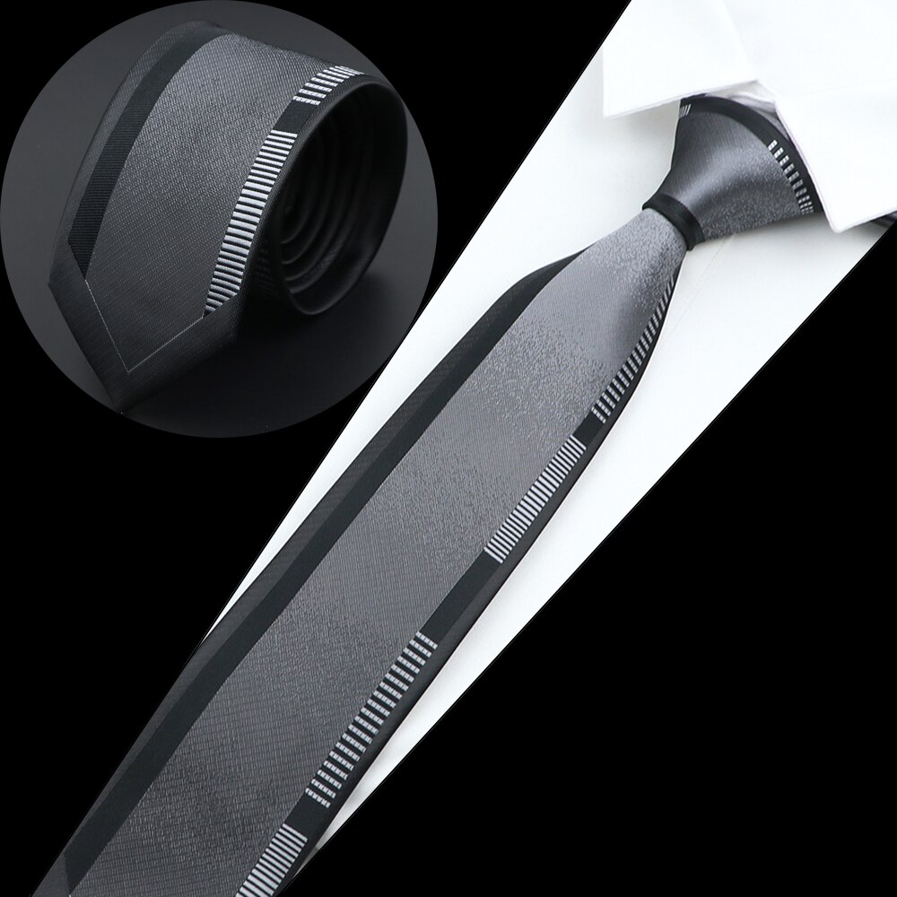 Luksuriøst herreslips jacquardvevd skinny slim 6cm svart blått blomster paisley-slips bankett festskjorte: Turkis