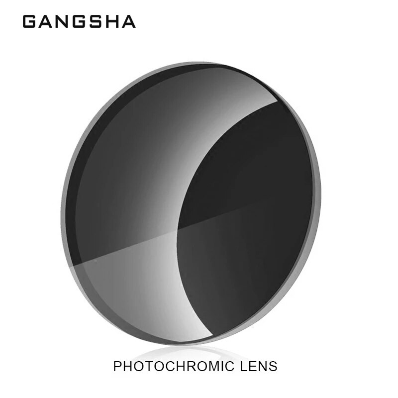 GANGSHA Photochrome Serie 1,56 1,61 1,67 Rezept CR-39 Harz Asphärische Gläser Linsen Myopie Sonnenbrille Objektiv