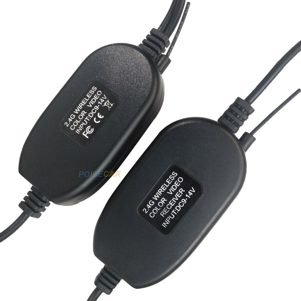 Car DVD With ACC Line 2.4G Wireless Video Transmitter Receiver Kit for Car Rear View Camera and Monitor Reverse Backup Cam