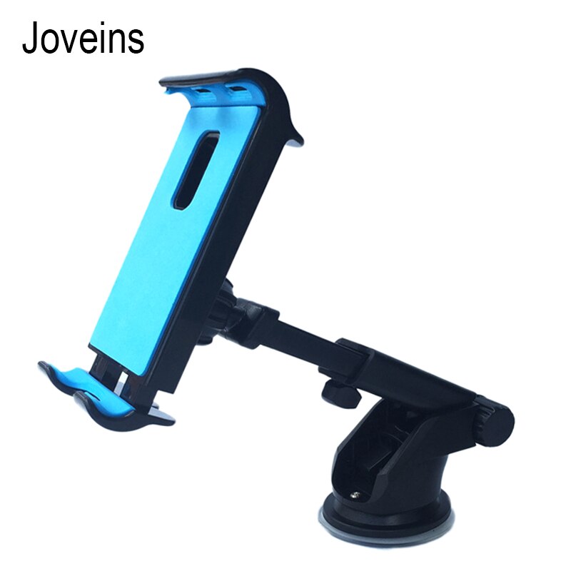 Forrude bil mount tablet holder instrumentbræt base stand til ipad 2 3 4 air 2 mini telefon beslag til iphone  x 4-10.5 tommer tablet: Blå